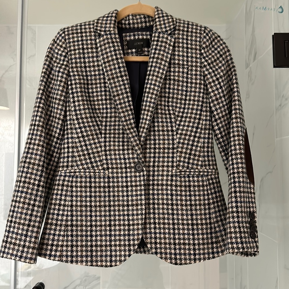 J Crew Plaid Blazer size 0P